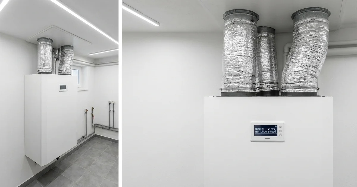 Rekuperační jednotka pro řízenou ventilaci s rekuperací tepla